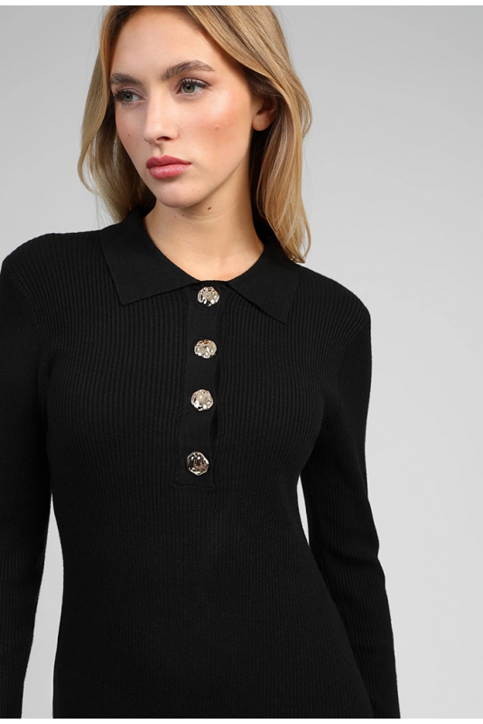 VESTIDO NEGRO PUNTO NABOLA ANGE